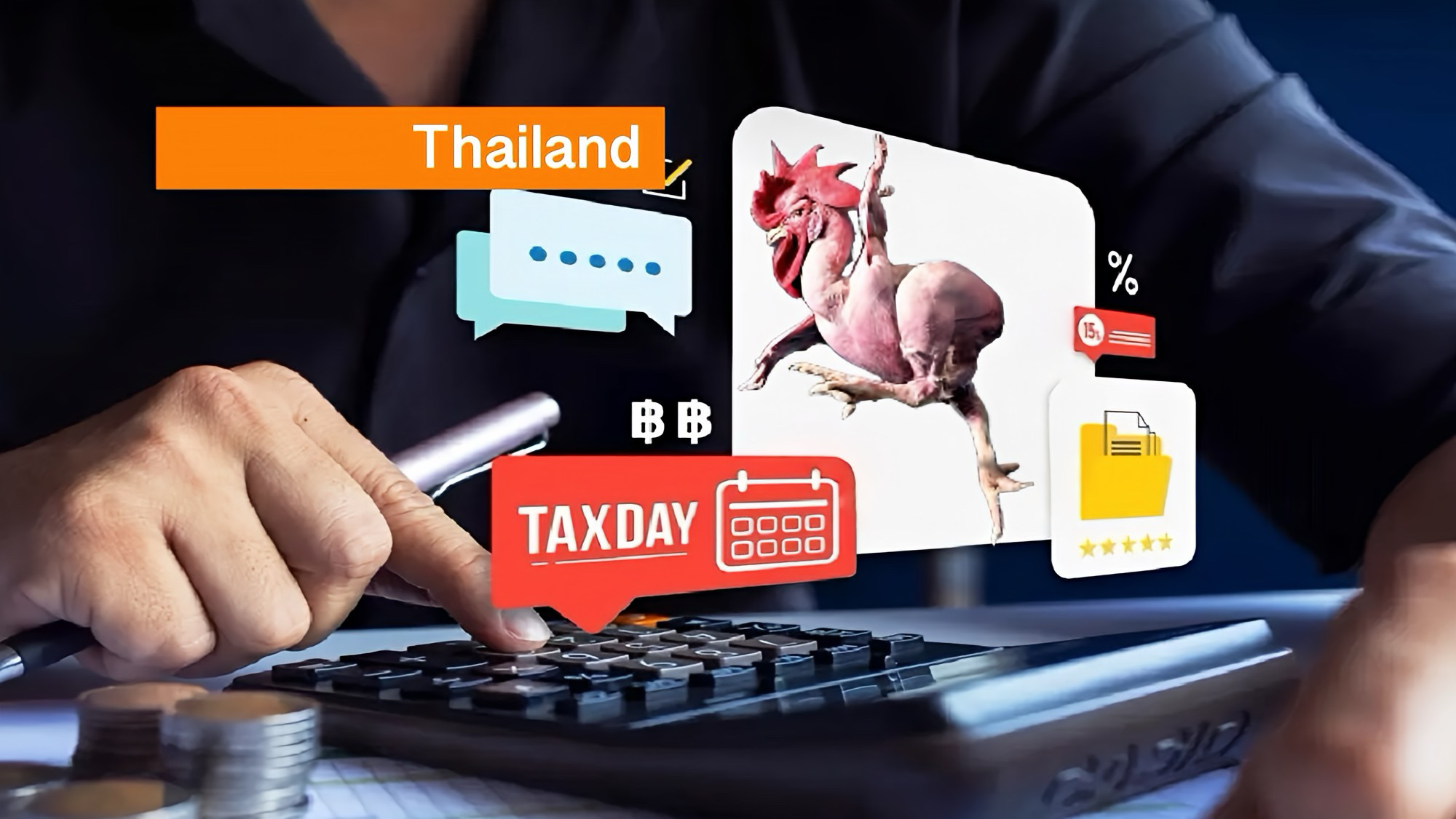 Van een kale kip kun je niet plukken; het belastingdilemma in Thailand.