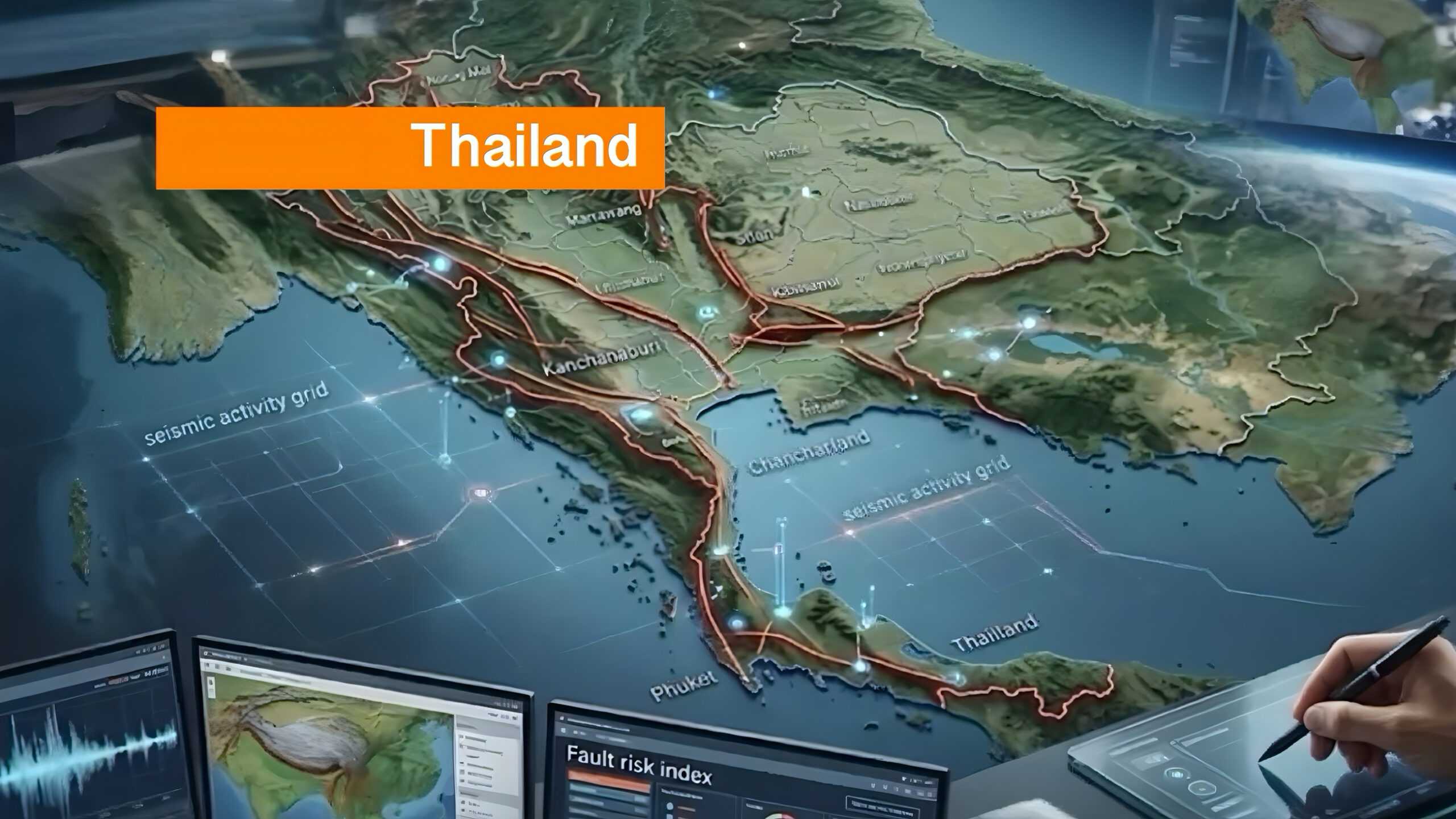 Thailand voert drempelwaarden in voor een mobiel aardbeving’s waarschuwingssysteem.
