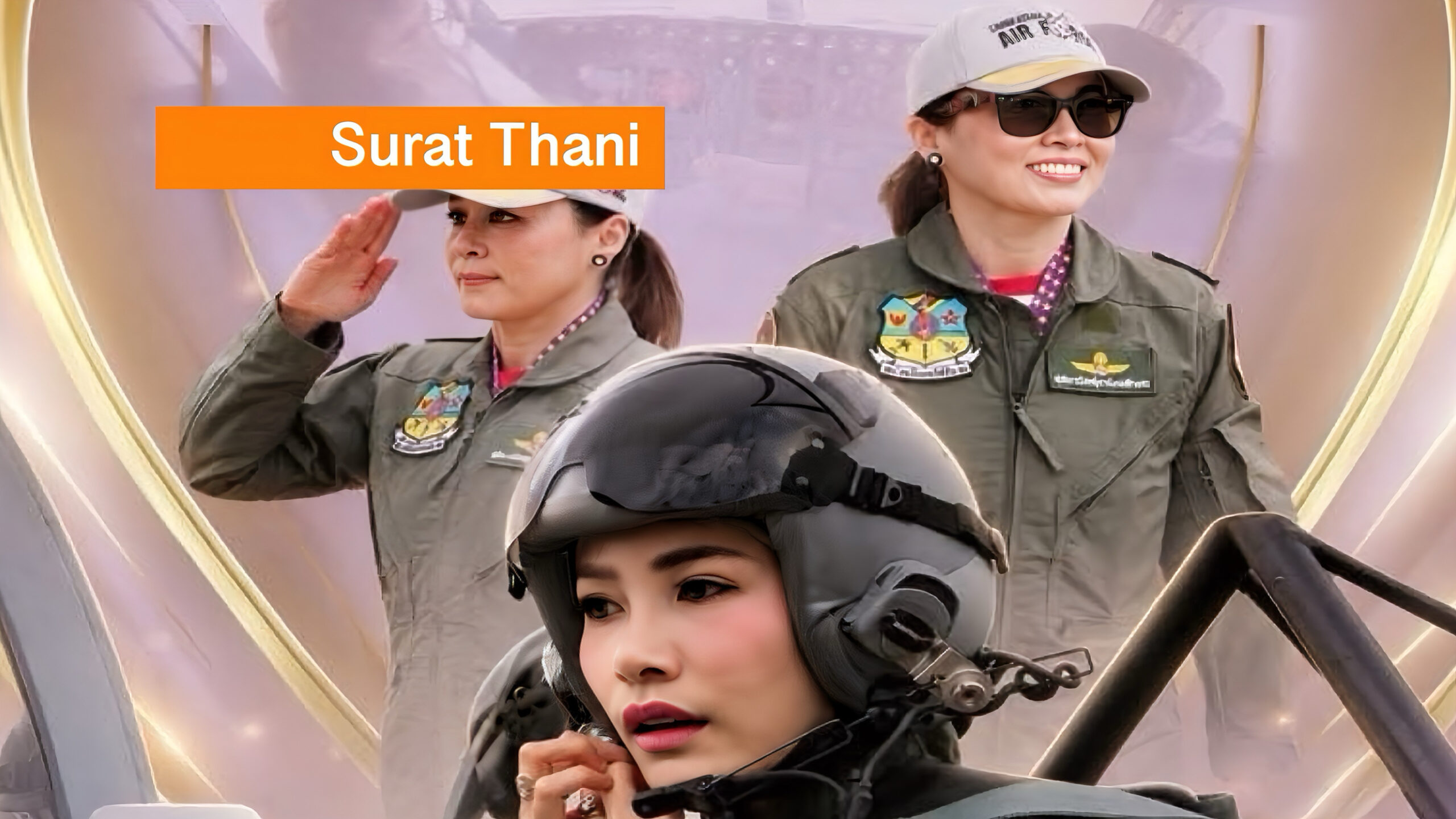 De Koningin van Thailand volgt een opleiding tot gevechtspiloot van een Gripen gevechtsvliegtuig.