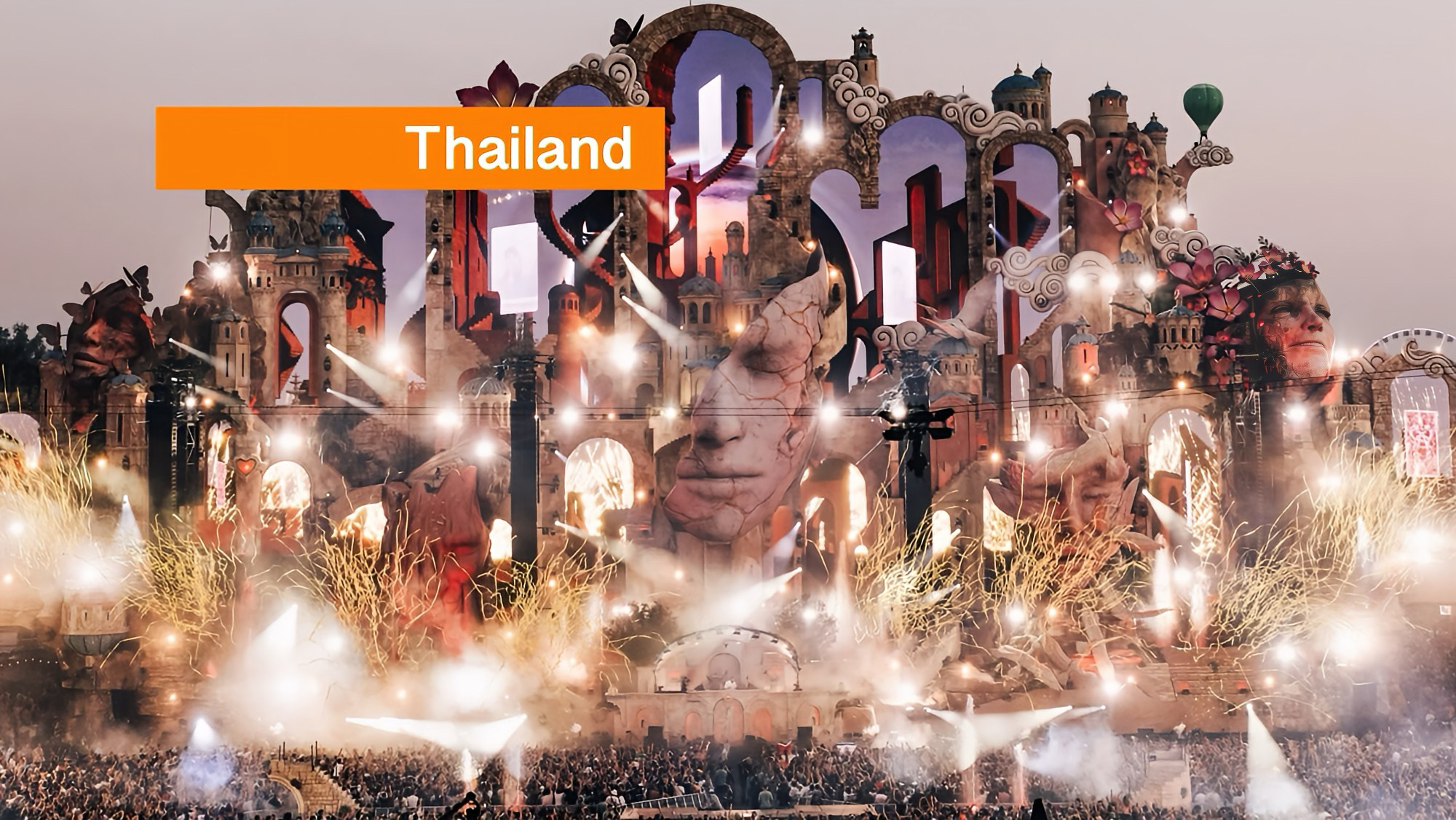 Het hoofdpodium van Tomorrowland is vandaag vanuit Willebroek naar Thailand vertrokken.