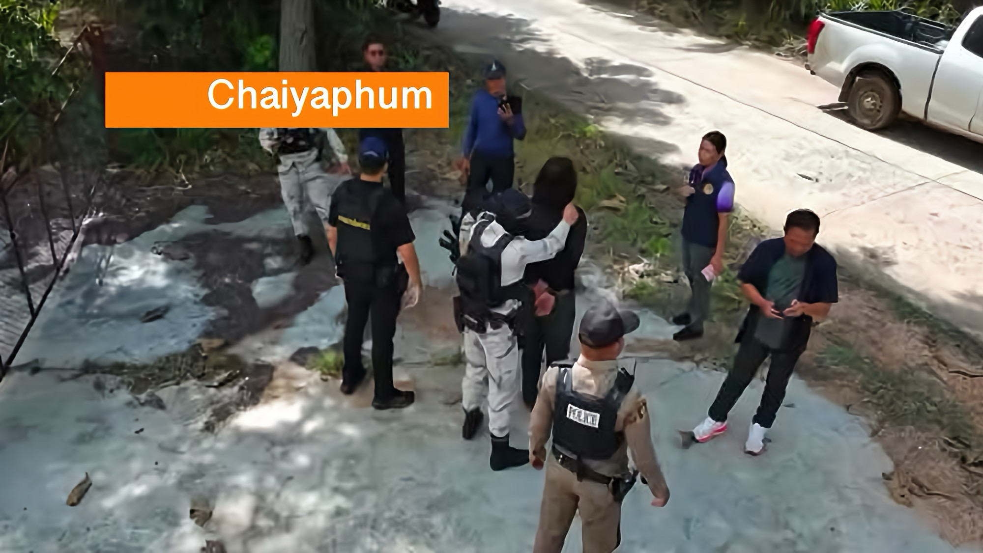 Politie doet grote drugsvangst op suikerrietplantage in Noordoost-Thailand.
