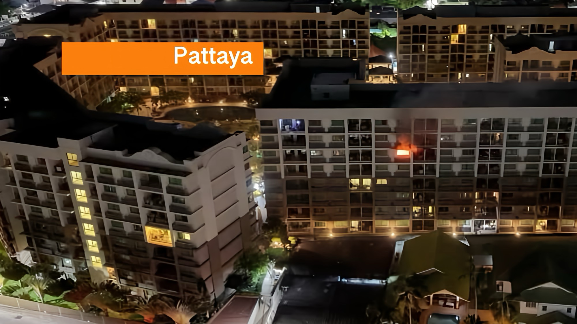 Kat mogelijk de veroorzaker van een appartementsbrand in Pattaya.