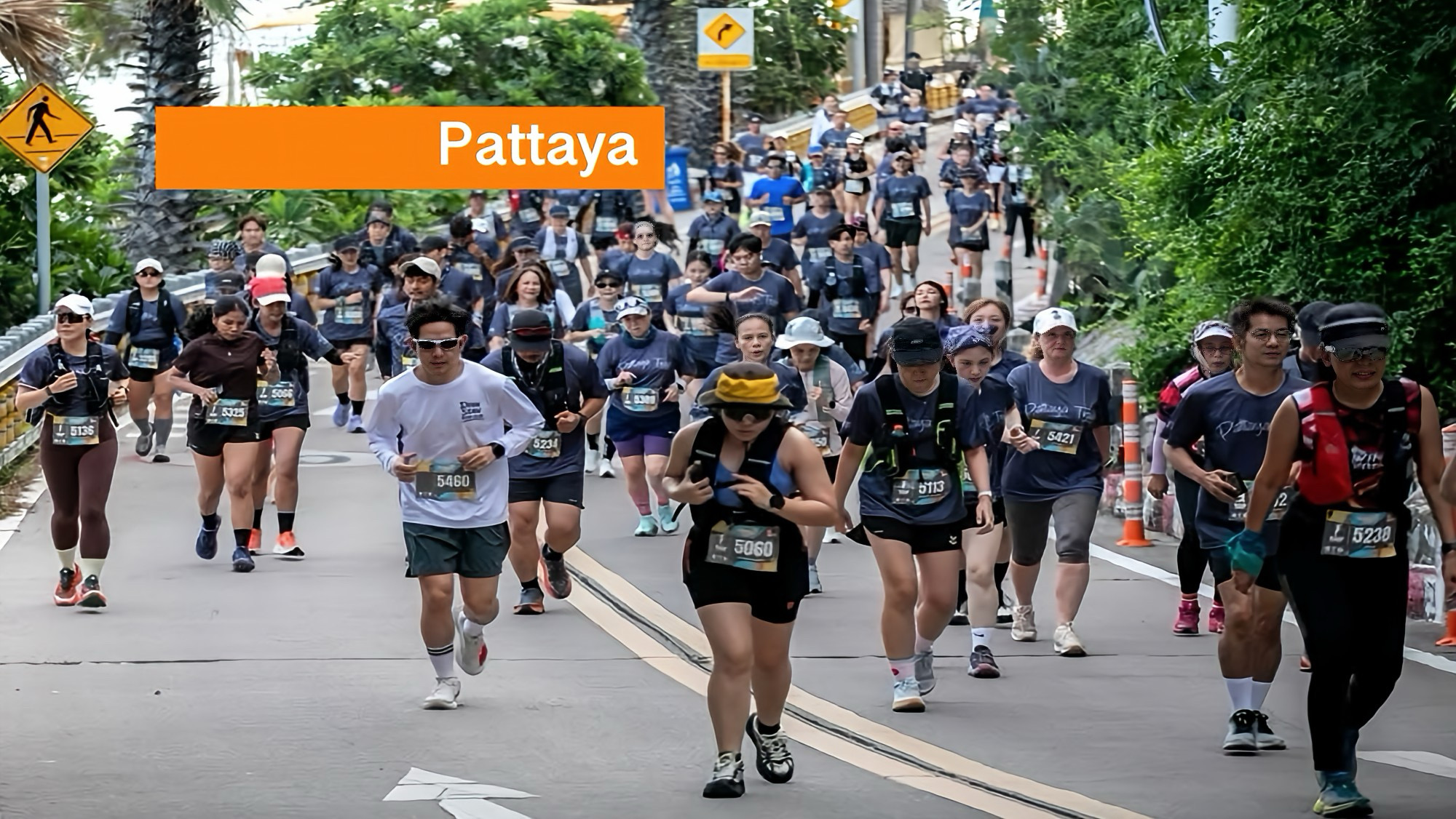 Het was vandaag “buffelen” in Pattaya, de Trail trok vanmorgen duizenden deelnemers en versterkt de ambitie van Pattaya om sportstad van Thailand te worden.