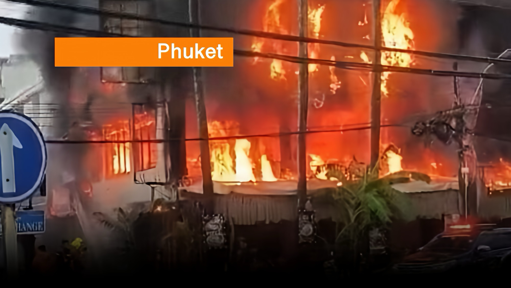 Zuid-Thailand: felle brand treft restaurant en spa in Karon, wonder boven wonder zijn er geen gewonden gemeld.