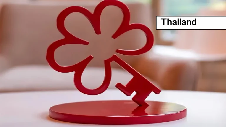 Thailand blinkt uit met 71 michelin keys, met zes hotels die hoog scoorde.