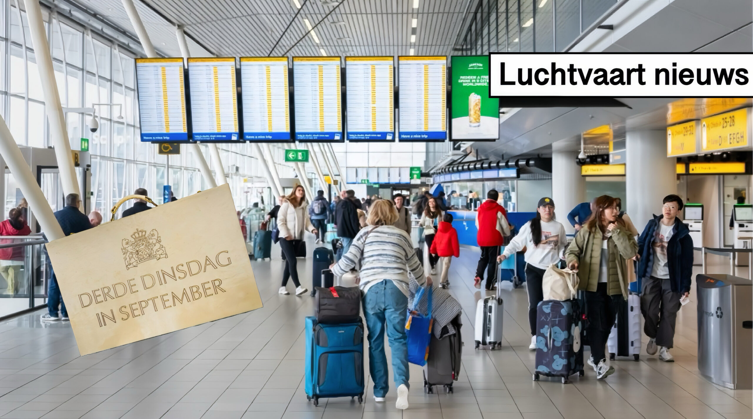 In Nederland worden de plannen voor verhoging van de vliegtaks deels teruggedraaid, het langeafstandstarief gaat omlaag.